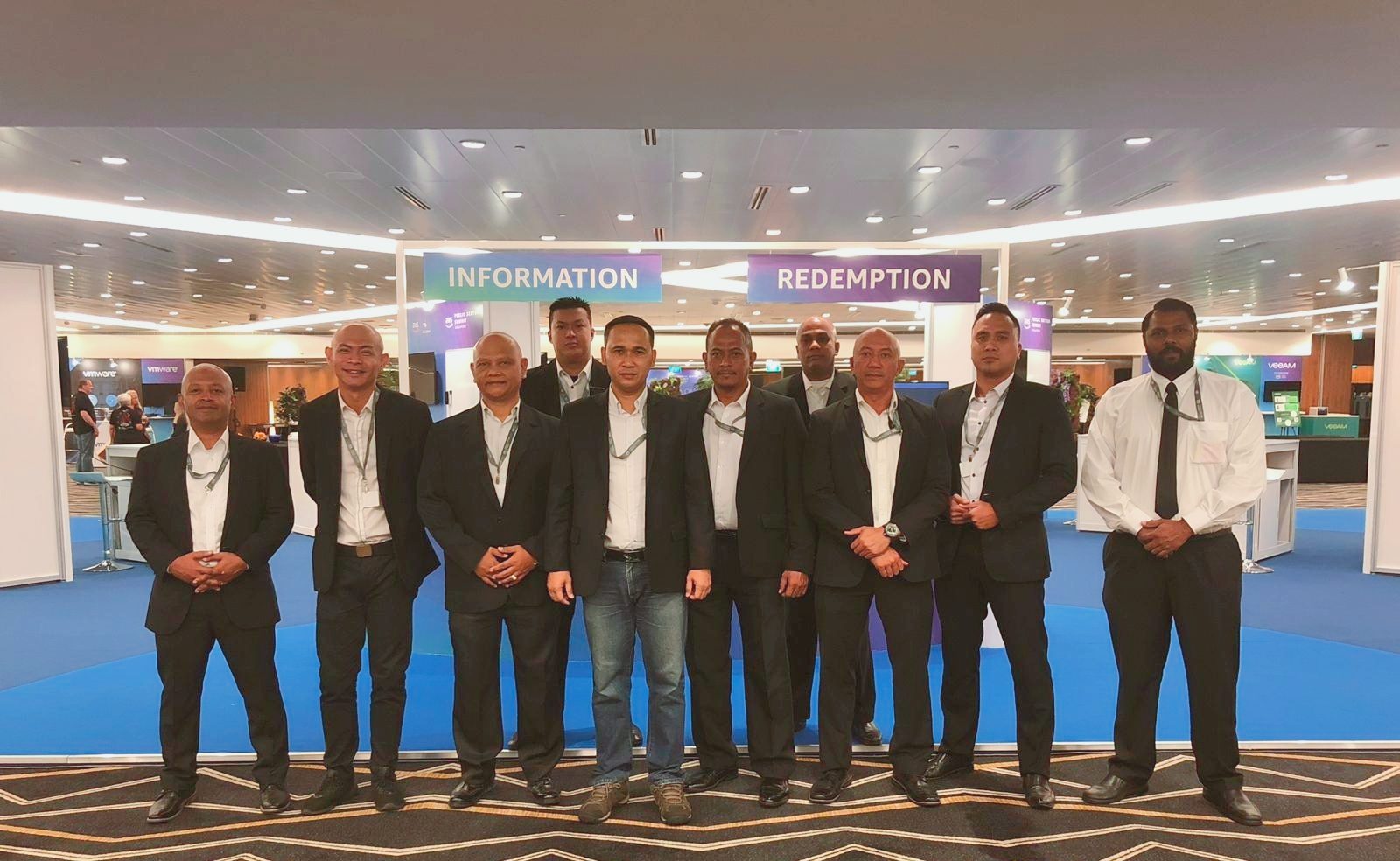 Hawkeye supervisory team at an enterprise-technology summit in Singapore