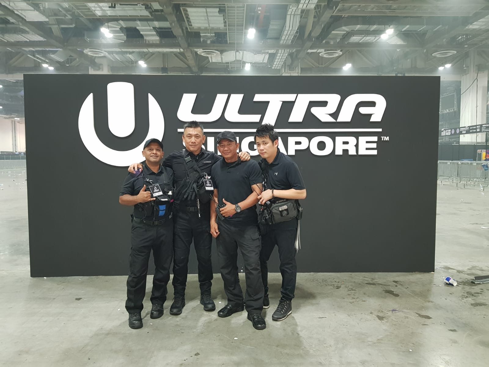 Hawkeye officers at ULTRA Singapore music festival