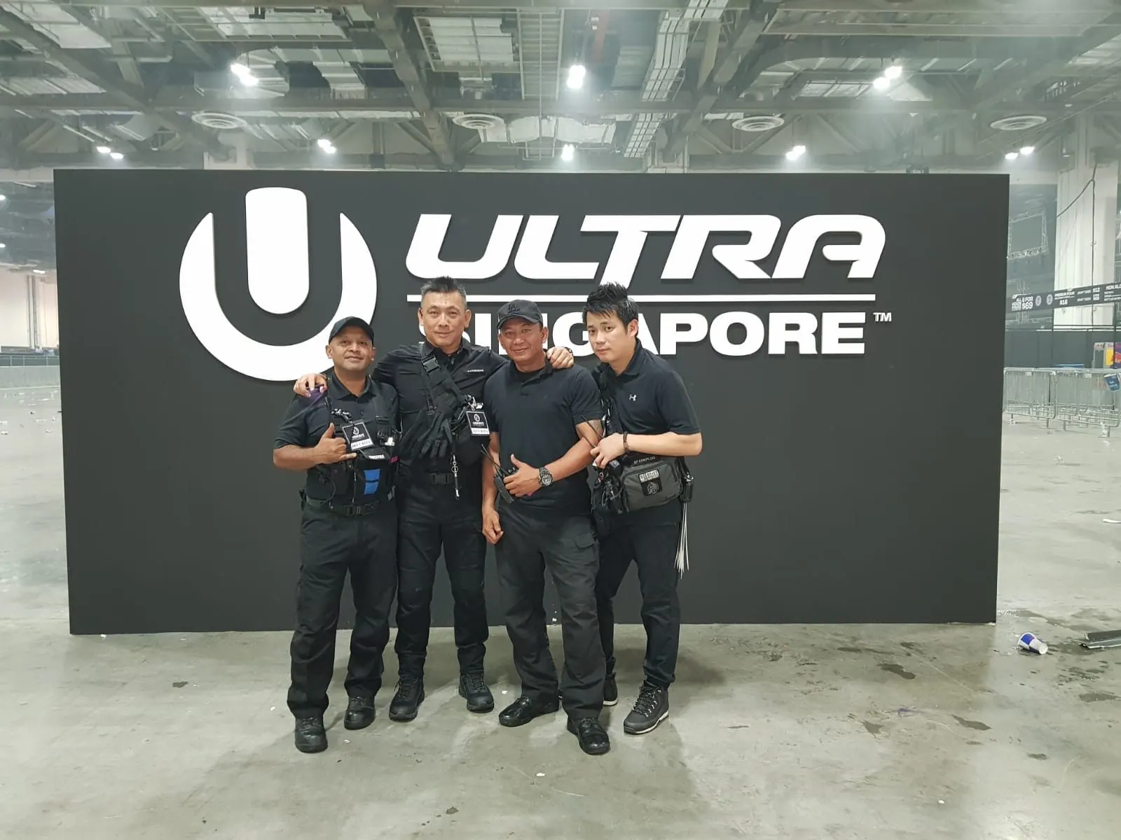 Hawkeye officers at ULTRA Singapore music festival